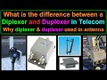 What is the difference between a diplexer and duplexer  duplexer vs diplexer  combiner vs duplexer