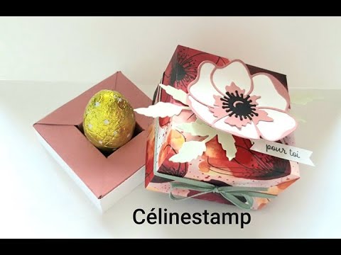 Boite à chocolats Stampin'Up - YouTube