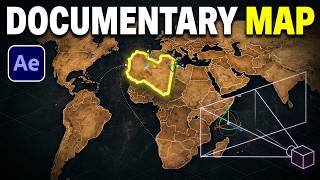 Create Cinematic Map Animation | After Effects Tutorial