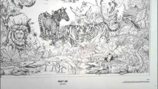 Doodle Art "Noah's Ark" Poster Coloring Page
