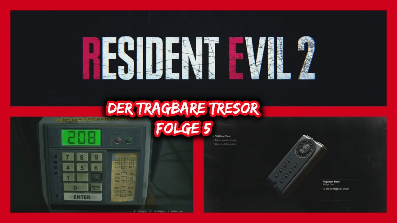 Resident Evil 2 Remarsted Der tragbare Tresor Let's Play Deutsch