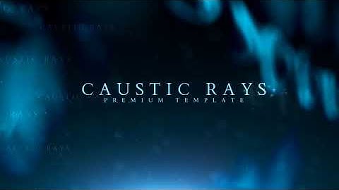 Caustic Rays Titles After Effects Template