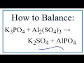 Balancing Chemical Reactions and Solubility