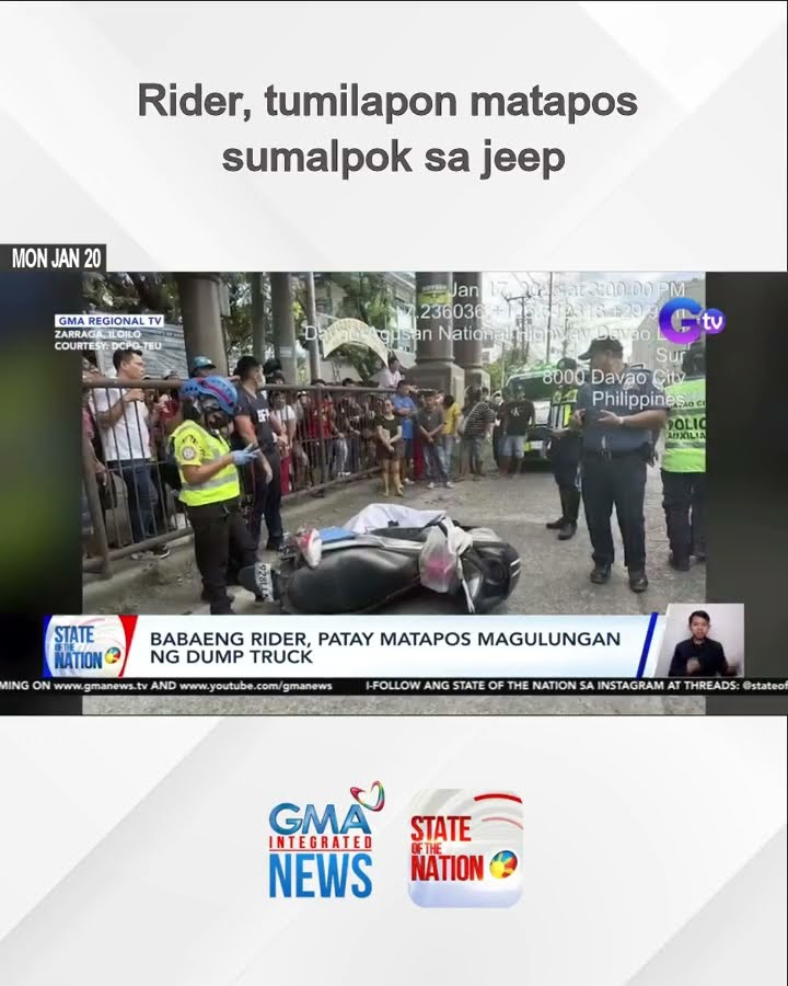 Rider, tumilapon matapos sumalpok sa jeep | SONA