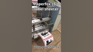 Paperfox LS-1 label sheeter #labeling #labelingmachine #cuttermachine