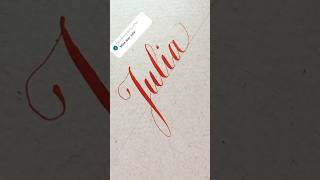 Copperplate calligraphy, tutorial : how I write your name #julia Net Worth