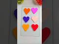 Rainbow Clay Heart Shapes 🌈💚 | Satisfying & Relaxing Clay ASMR 💫#asmr #diy #relaxing #shorts #fyp