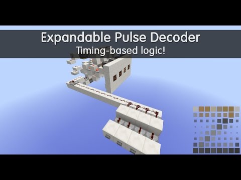 Redstone Tutorial: Expandable Pulse Decoder (Good for transmitting data over 1 line!)
