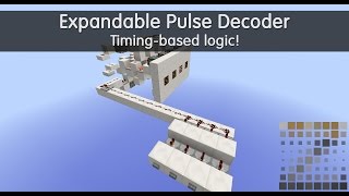 Redstone Tutorial: Expandable Pulse Decoder (Good for transmitting data over 1 line!)
