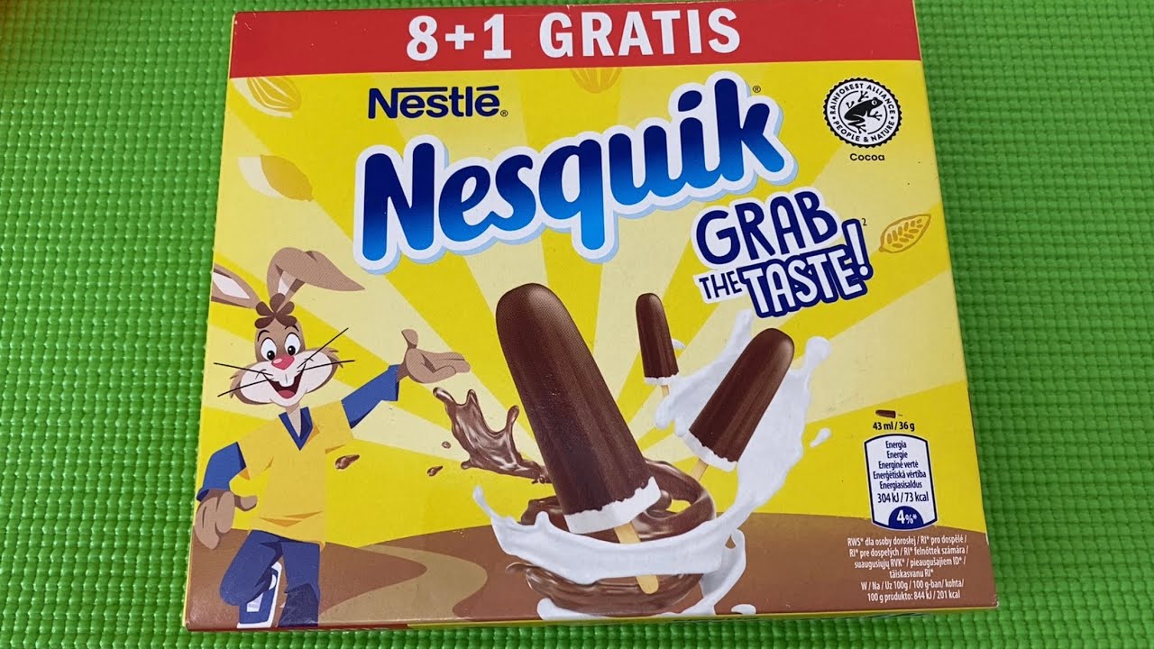 Nestle Ice Cream Nesquik Unboxing / Satisfying Video ASMR icecream