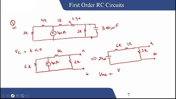 First Order RC Circuit