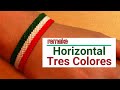 Pulsera de Hilo: Horizontal Tres Colores (remake) Tutorial mejorado