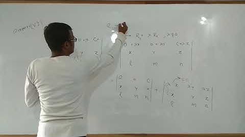 Properties of Determinants.K.C. Sinha Mathematics