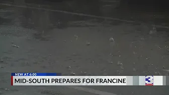 Mid-South preparing for effects of Tropical Storm Francine thumbnail