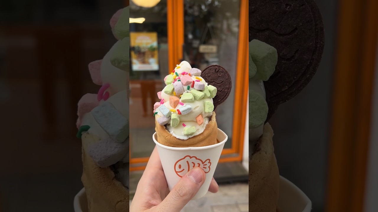 Молоко Мороженое в форме рыбы булочка