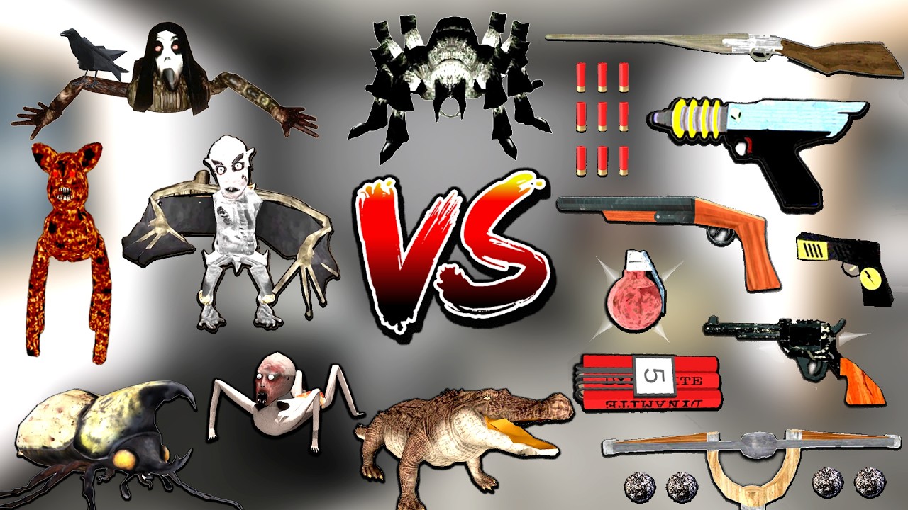 Granny All New Pets Vs All New Weapons - Granny 1 2 3 4 5 All Chapters