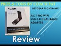 Netgear Nighthawk AC1900 USB 3.0 Dual Band Wifi Adapter Review