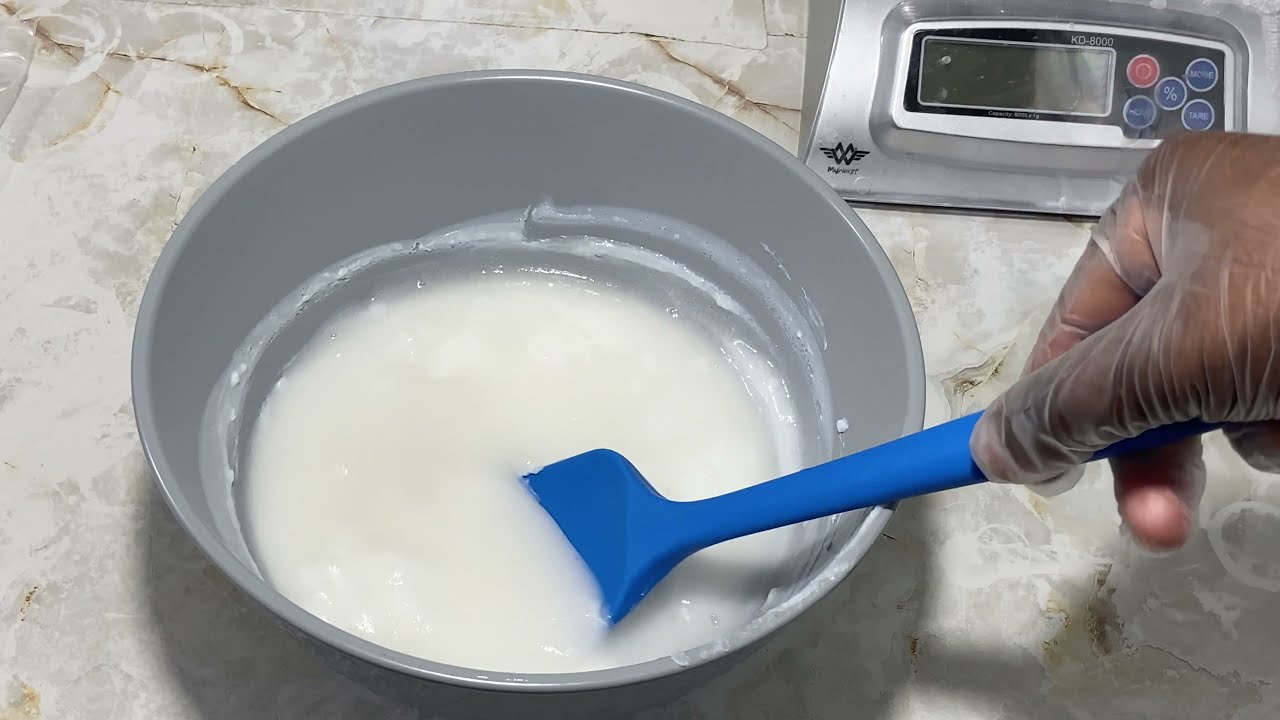 How to make foaming soap base from scratch.(my first time) With Recipe