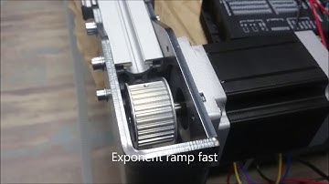 Testing stepper motor acceleration curves