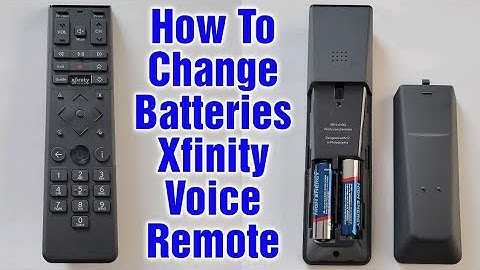 How To Change Batteries Xfinity Voice Remote