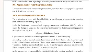 TN STATE BOARD 11th ACCOUNTANCY - UNIT 3 - ACCOUNTING EQUATION APPROACH IN TAMIL