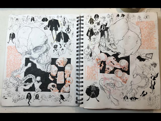 Art School Sketchbook tour - My last semester as an art student 