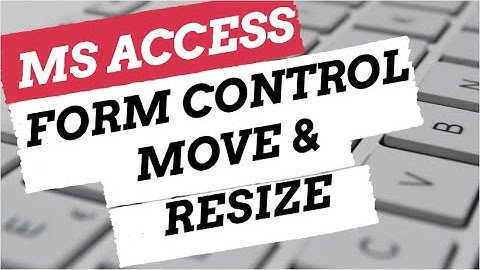 Microsoft Access How to format  Forms control @Officework007