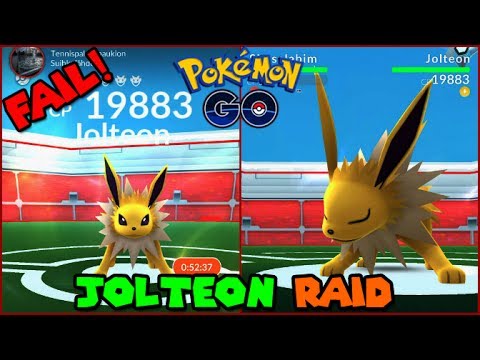 pokemon go jolteon raid