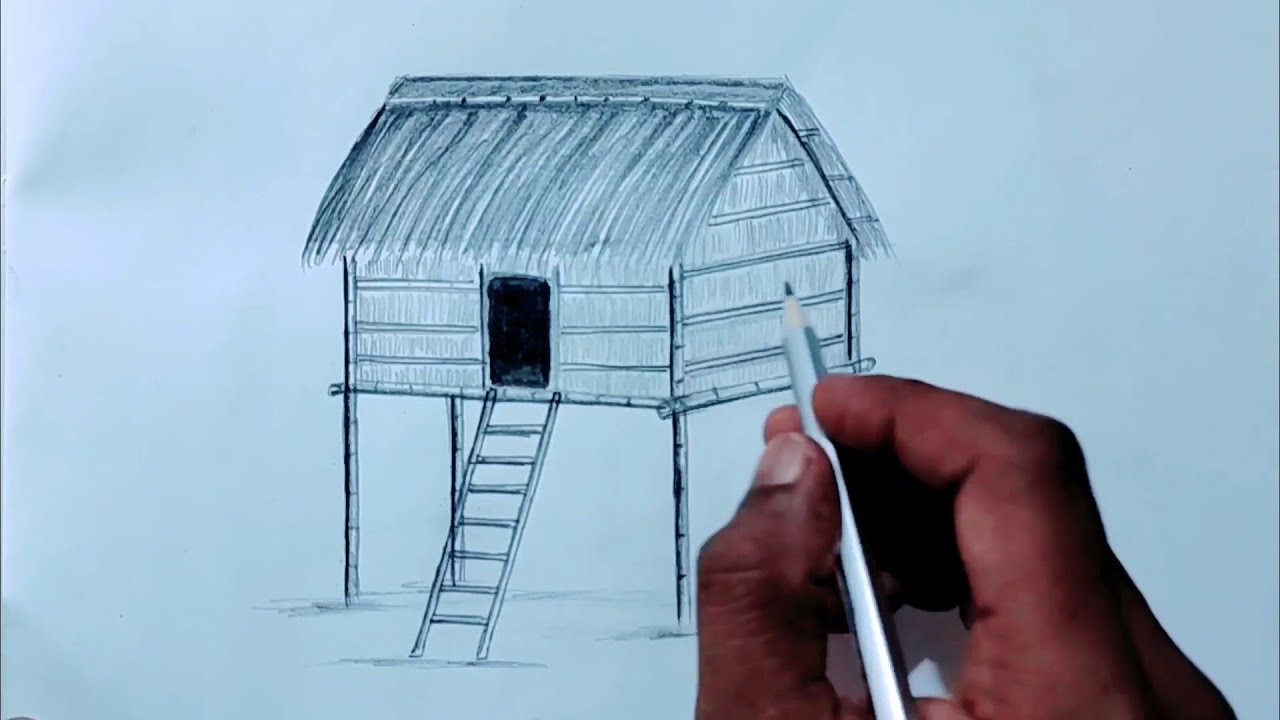 How to draw a still house step by step.{part:-1} - YouTube