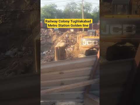 railway Colony Metro Station Golden line#delyvlogs #minivlog #yashikakushwaha #goldenlines #metro