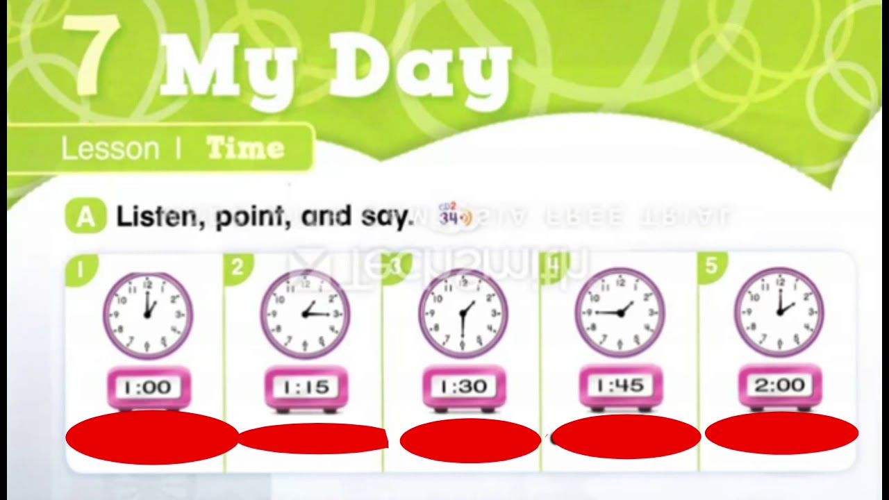 Audio Everybody Up Vocabularies Unit 7 My Day - YouTube