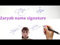 Zaryab name signature in englishname  signature with arooj