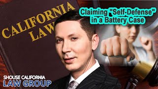 Claiming "self-defense" in a battery case