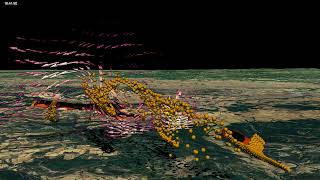 Ribaute Wildfire - Simulation ForeFire/MesoNH - dx160 - Coupe