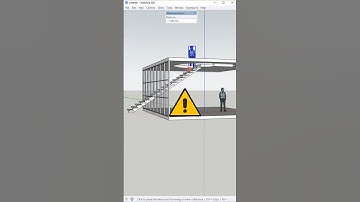 SketchUpTutorial: Easy Way 3D modeling Spiral Staircase Like a Pro #sketchup #shorts