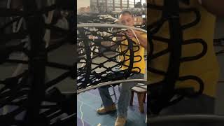 Editing of children's playground equipment crawling net slides #slide