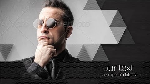 After Effects Template - Triangle slideshow