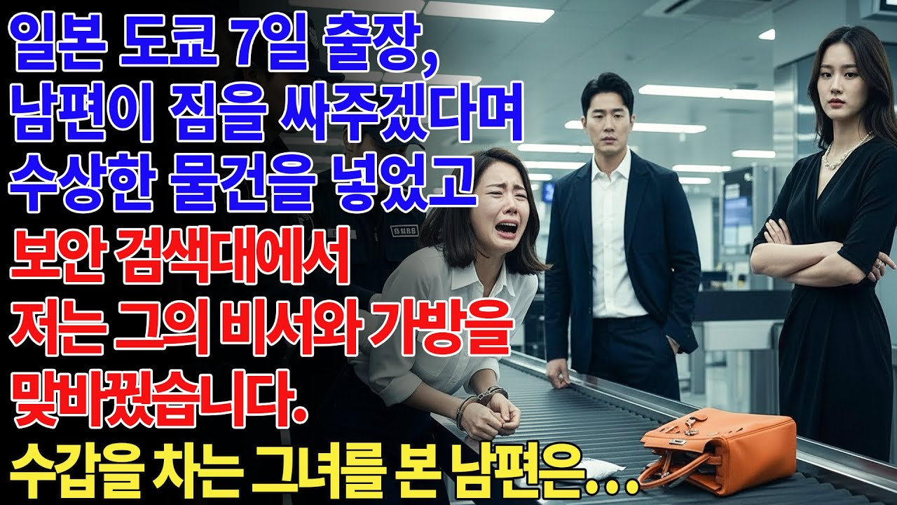 ✈️ 일본 도쿄 7일 출장, 남편은 짐을 싸주겠다며 몰래 수상한 물건을 넣었고😈, 저는 그의 비서와 가방을 맞바꿨습니다.