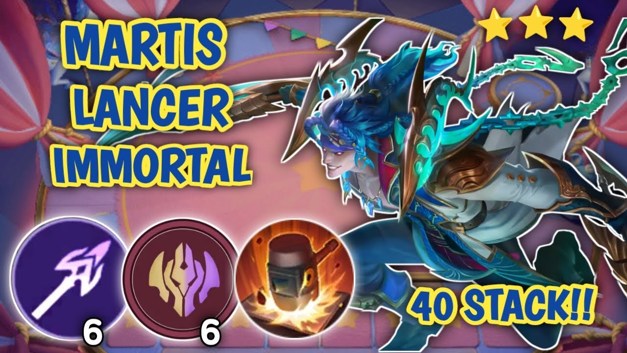 COMEBACK IS REAL, DARAH LAWAN 100🔥MARTIS LANCER IMMORTAL FULL STACK 40🔥 ...