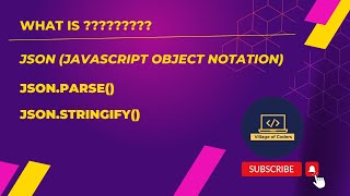 What is JSON and important methods of JSON, in Hindi.