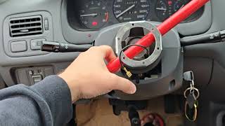 Stock Steering Wheel Back on Honda Civic EK 1996-2000. Removing MOMO