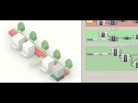 vary the distance between trees using grasshopper in rhino