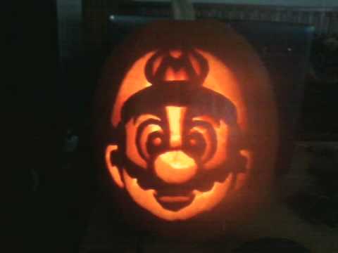 mario pumpkin that i carved youtube mario pumpkin that i carved youtube