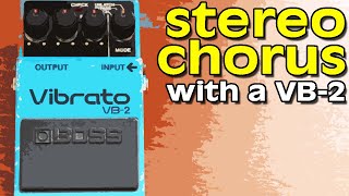 Stereo Chorus Sounds With A 1982 VB-2 Vibrato (Wet/Dry)