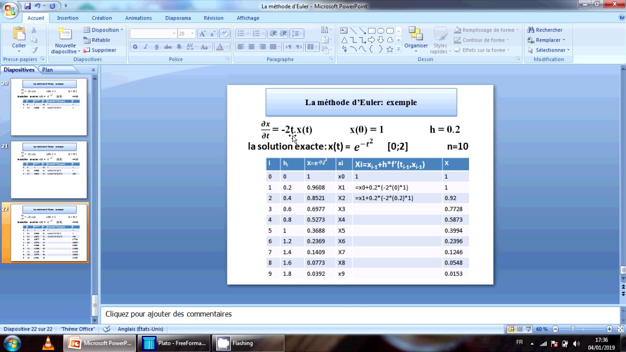 M thode d euler programme fortran youtube
