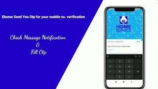 Consumer Account Creation or Registration in eHome Service Android App