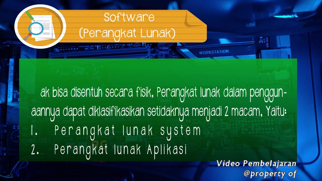 Pengertian Hardware, Software Dan Brainware - YouTube