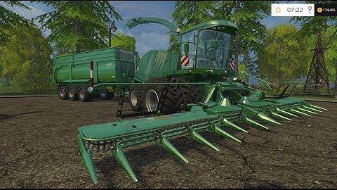 Farming Simulator 2015 Krone Big X 1100 Combine v1.4 + Cutters Mods Pack