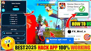 "Raistar Macro Onetap Sensi🔥Free Fire Hack App | 100% Auto Headshot Trick 2025" screenshot 4