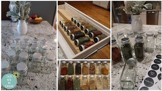 DIY SPICE DRAWER ORGANIZER | SPICES | ORGANIZATION | KITCHEN DECLUTTER | MAKE IT YOUR OWN MONDAY